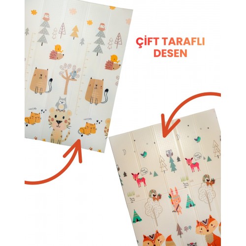 Holmen Oyun Matı Minik Hayvanlar Soft Katlanabilir 150*200 cm